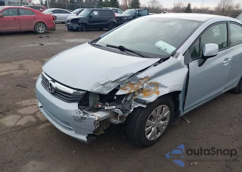 2012 Honda Civic Lx z USA, uszkodzony, nr VIN 2HGFB2F54CH522246